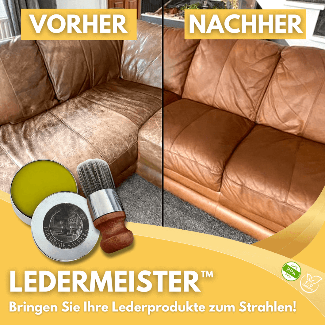 LederMeister - Reparatursalbe für Leder und Möbel inkl. Reparaturpinsel